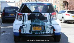 Car Decal Advertising NYC by KNAM Media Group
