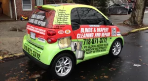 Smart Car Decals by KNAM Media Group, Blinds Drapery Cleaning