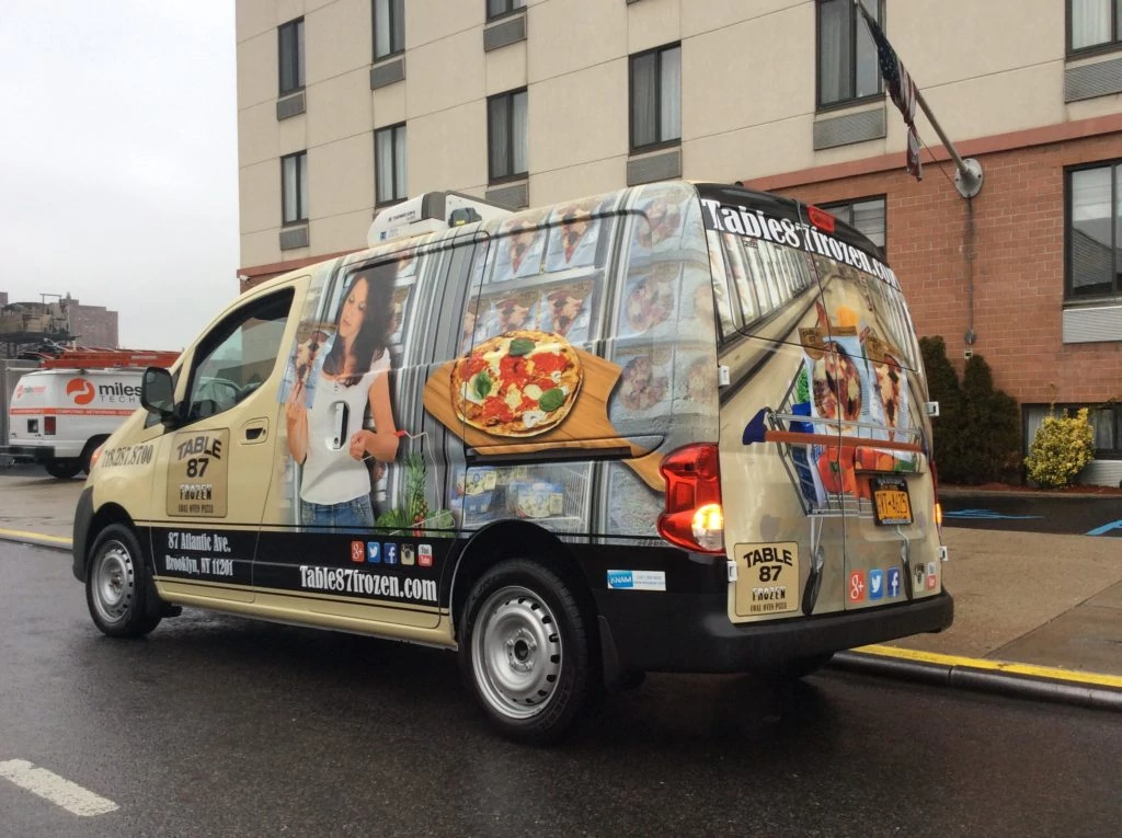 Table 87 Pizza vinyl wrap by KNAM Media