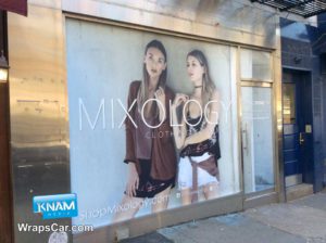 Window ads graphics print and install in Manhattan, NYC